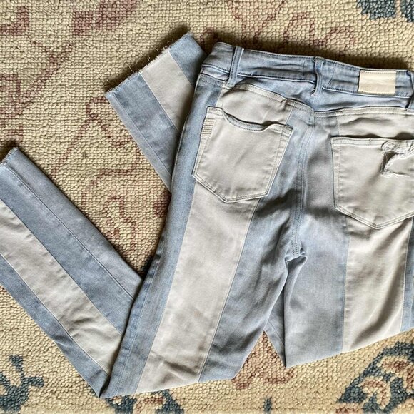 PAIGE Stripe Straight Fit Jeans (Size: 25) - Picture 5 of 12